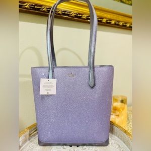 Kate spade tinsel glitter tote bag nwt